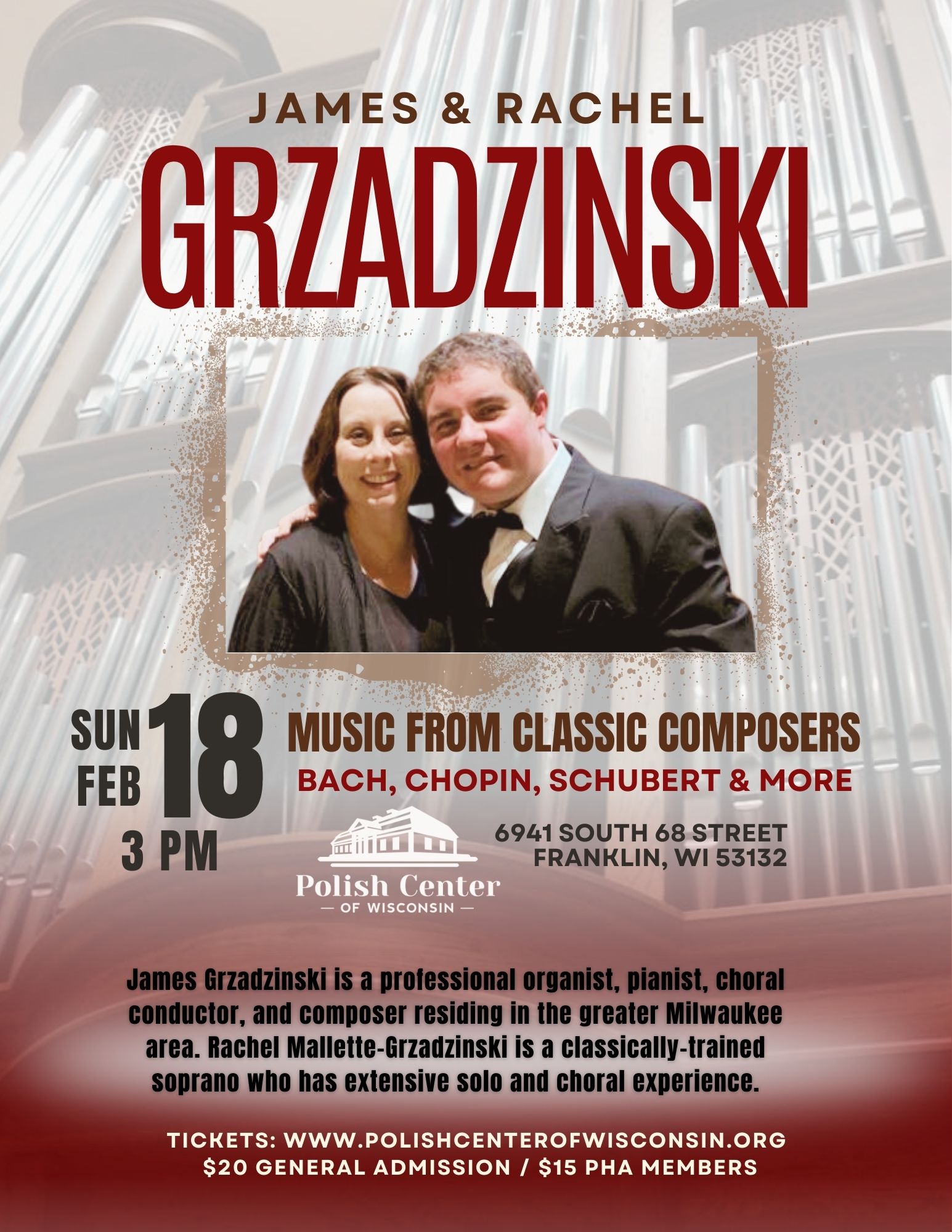 James & Rachel Gzadzinski Concert